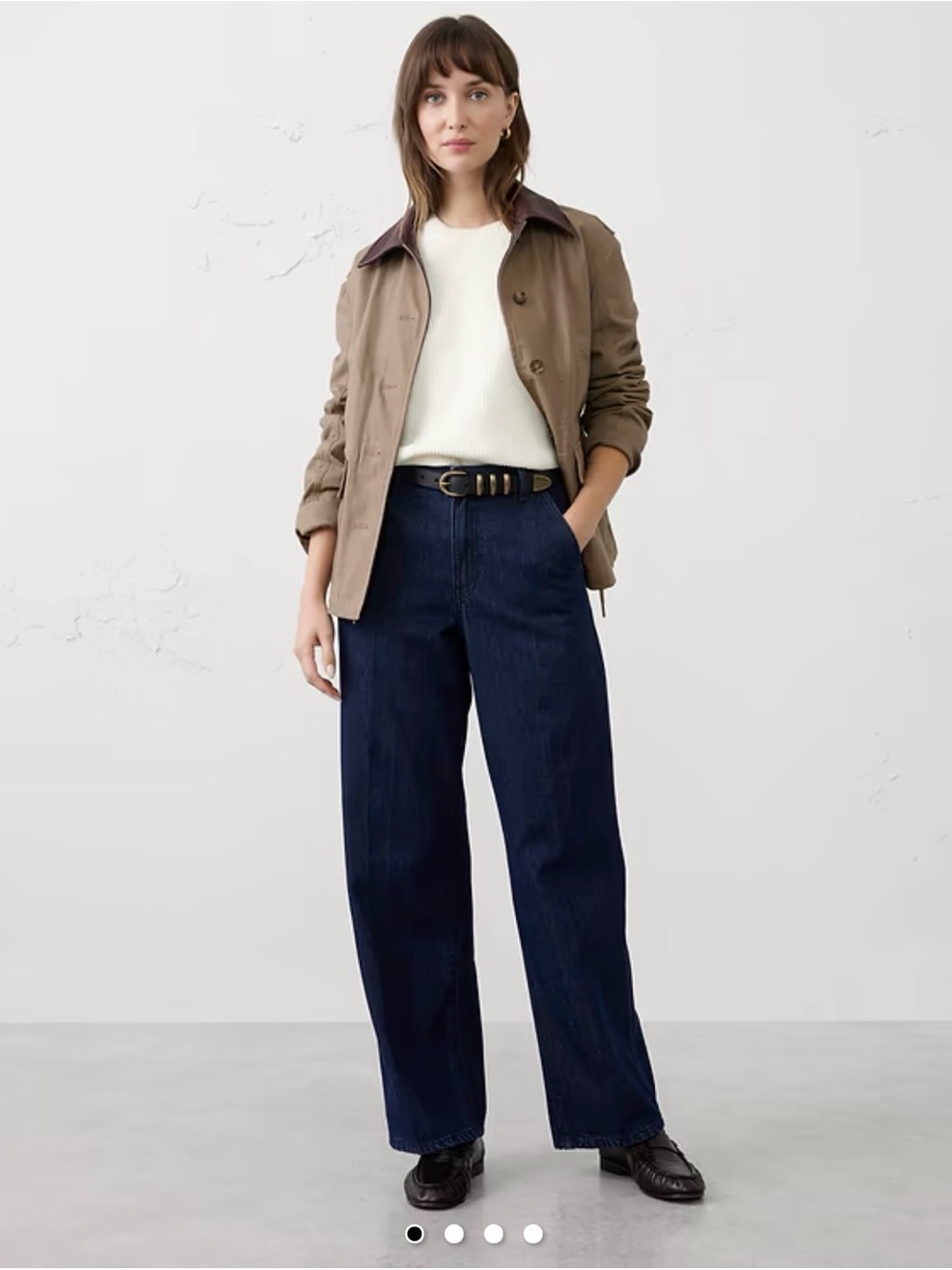 Banana Republic Straight Luxe Trouser Jeans - Dark Wash